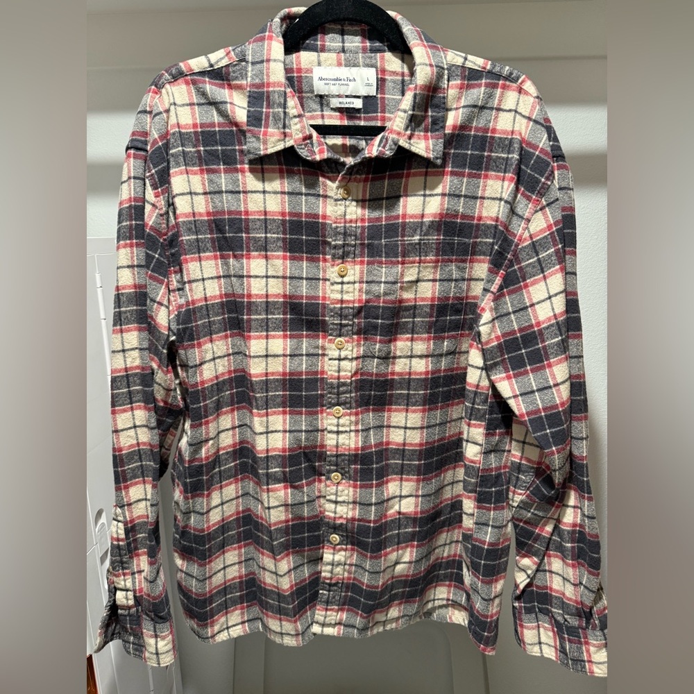 Abercrombie & Fitch Soft Flannel Loose Fit LARGE